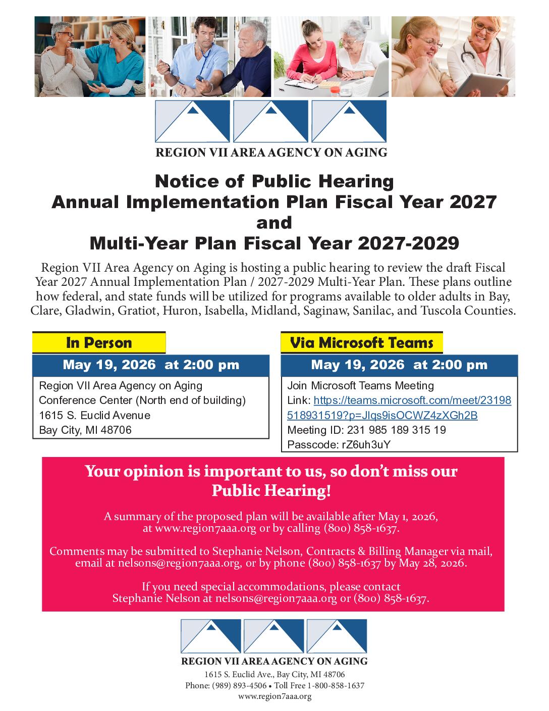 Region 7 Area Agency on Aging Logo